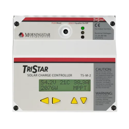 Vista 7 de Morningstar Tristar MPPT 600V Controlador de carga solar con caja