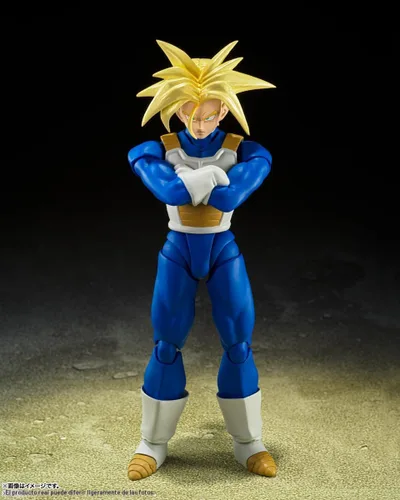 Vista 6 de TAMASHII NATIONS - Dragon Ball Z - Super Saiyan Trunks -Poder Super Latente Infinito- Figura de acción S.H.Figuarts Super Saiyan Trunks -Infinite