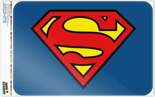Vista 11 de GRAPHICS & MORE Letrero de Superman Classic S Shield Logo Home Business Office