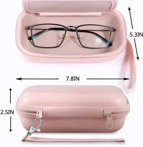 Vista 3 de MUQING Gafas portátiles y estuche de contacto 2 en 1, estuche de contacto de viaje, soporte para caja, incluye espejo integrado, pinzas, botella
