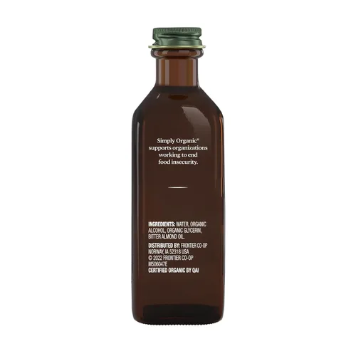 Vista 7 de Simply Organic Extracto de almendras, frasco de vidrio de 4 onzas, sabor vegano cálido sin azúcar para postres, café y batidos