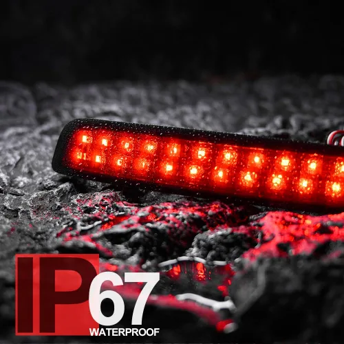 Vista 4 de LED X5 luz reflector de parachoques trasero para 2014 2015 2016 2017 2018 F15 rojo LED parachoques trasero conductor y pasajero lámparas kit OEM
