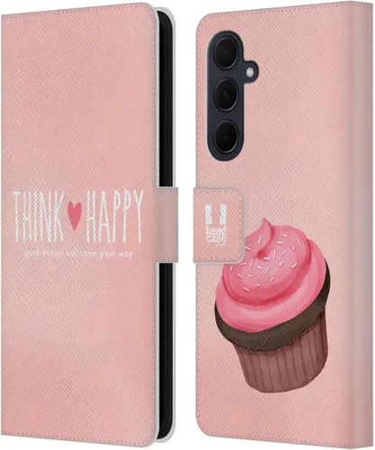 Vista 213 de Head Case Designs Assortment Cupcakes Happiness Leather Wallet Case Compatible with Samsung Galaxy A07 4G Surtido