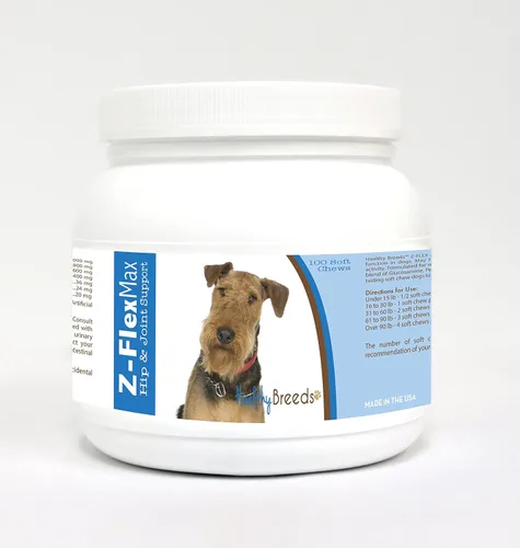 Vista 9 de Healthy Breeds Afghan Hound Z-Flex Max - Masticables suaves para cadera y articulaciones, 100