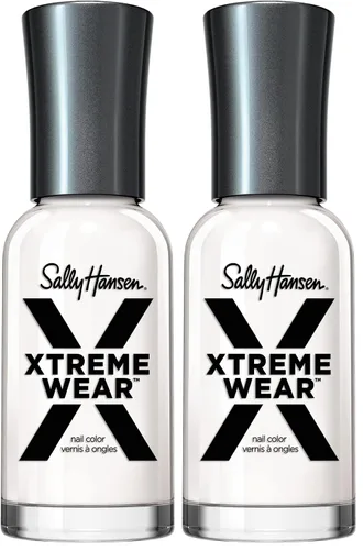 Vista 219 de Sally Hansen Xtreme Wear Esmalte de uñas sin rayas, acabado brillante, duradero, resistente a las astillas, transparente, color de uñas plateado 130