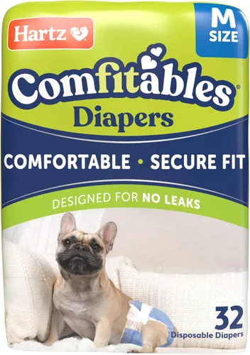 Vista 13 de ¡Nuevo! Hartz Comfitables Pañales desechables para perros, talla XXS, 12 unidades, ajuste cómodo y seguro, fáciles de colocar, súper absorbentes