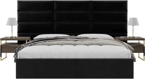 Vista 39 de Vänt - Paneles tapizados de cabecera para montar en la pared, diseño Elizabeth, 120 x 46 pulgadas, configuración de 16 paneles individuales