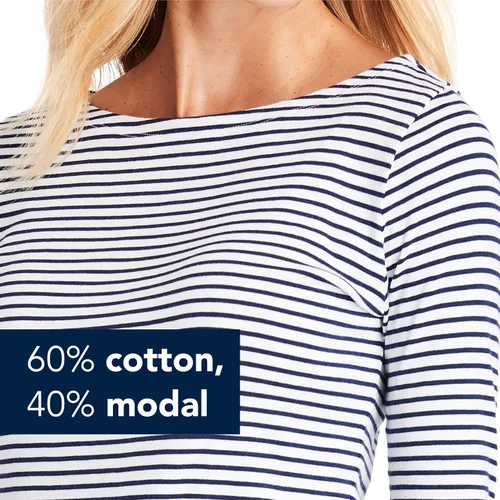 Vista 6 de vineyard vines Camiseta simple de cuello bote para mujer