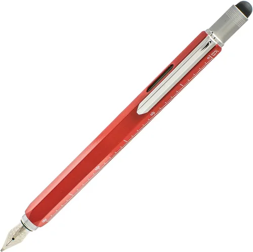 Vista 3 de Monteverde USA One Touch Tool Pen, pluma estilográfica, rojo (MV35234)
