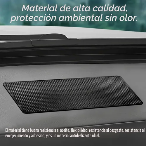 Vista 3 de Tapete de goma antideslizante para salpicadero, tamaño de 10.6 x 5.9 pulgadas, tapete antideslizante para automóvil, accesorios de salpicadero