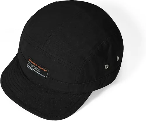 Vista 6 de Croogo Gorra de béisbol de ala corta, 5 paneles, sombrero de ala plana Dy09-negro