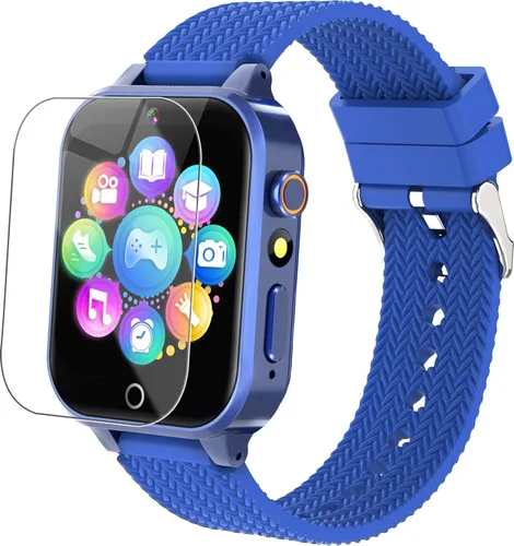 Vista 9 de Tywop Reloj inteligente para niños y niñas de 3 a 12 años con 26 juegos de rompecabezas, cámara de video HD, pantalla táctil, reproductor de música