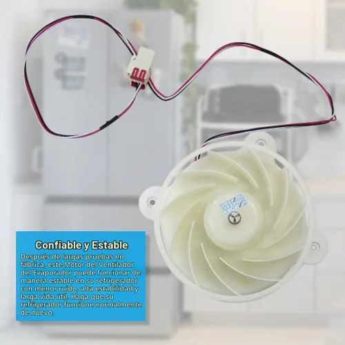 Vista 4 de DA31-00287B / ARES2120RA - Motor de ventilador evaporador blanco para refrigerador Samsung
