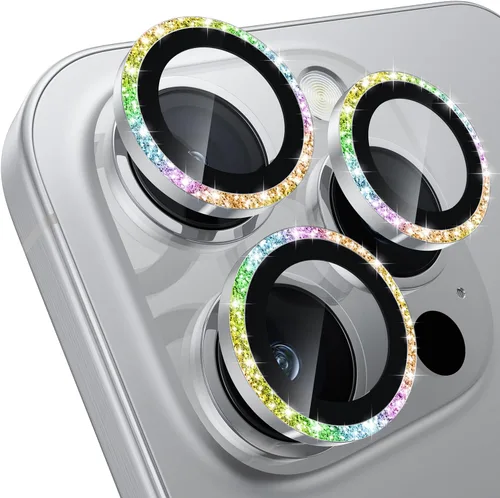 Vista 10 de WSKEN Protector de lente de cámara para iPhone 16 Pro/iPhone 16 Pro Max - [Modelo de disparo original] Protector de pantalla de cámara de vidrio