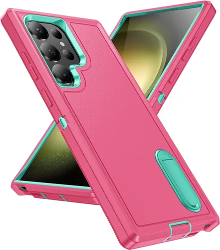 Vista 12 de IDweel Funda para Galaxy S22, para Galaxy S22 con soporte, protección resistente a prueba de golpes, antiarañazos, funda dura de estudio para Galaxy