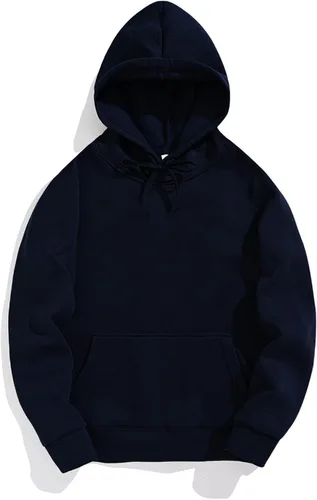 Vista 33 de Sudaderas de algodón de peso medio de manga larga con capucha, transpirable, ajuste holgado, suéter atlético