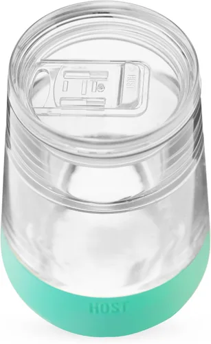 Vista 8 de HOST Wine Freeze XL - Tapas de repuesto para vasos grandes con cierre de pestaña deslizante, tapa de taza de viaje, juego de 2 unidades transparentes