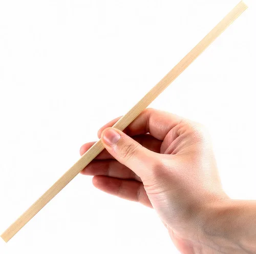 Vista 7 de 100 palos de madera para manualidades, palos largos de bambú natural, varillas cuadradas de madera sin terminar, tiras de madera largas