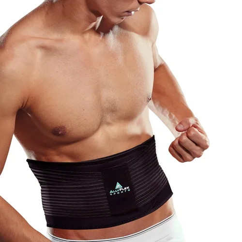 Vista 2 de Cinturón de apoyo lumbar para mujeres y hombres - Tecnología de enfriamiento de alta tecnología Almohadillas lumbares ortopédicas 3D para aliviar