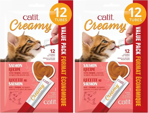 Vista 24 de Catit Creamy - Paquetes personalizados de golosinas para gato que puede lamer