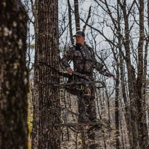 Vista 7 de Summit Treestands Goliath SD asiento para trepar árboles, color roble musgo