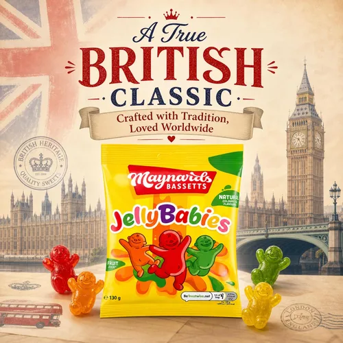 Vista 6 de Maynards Bassetts Jelly Babies 4.59 oz x3, suave masticable