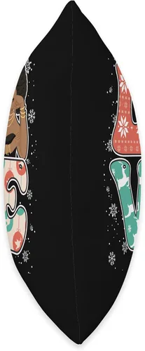 Vista 2 de Christmas Gifts Santa Claus Costume Xmas Shirt Love Christmas Black Melanin Afro African American Xmas Throw Pillow, 16x16, Multicolor