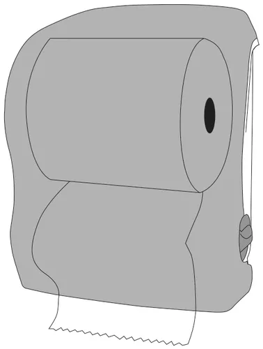 Vista 8 de SJMT7400TBK - Dispensador mecánico de toallas en rollo Simplicity