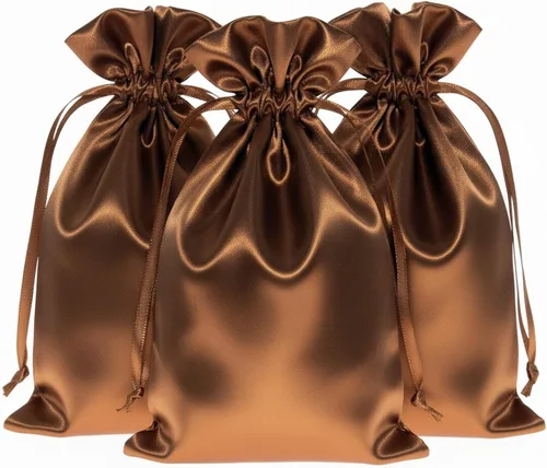 Vista 16 de Bolsas de regalo de satén azul bebé de 4 x 6 pulgadas, bolsas de joyería, bolsas de cordón para recuerdos de boda, baby shower, Navidad, 50 por