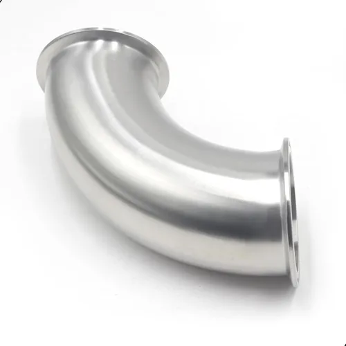 Vista 3 de HFS (R) 3 "Tri Clamp Codo de 90 grados Acero inoxidable 304 Instalación de tubería sanitaria (3 "Tri Abrazadera)