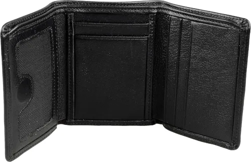 Vista 8 de Grande -1414 Cartera para hombre, Negro -, Cartera de hombre de cuero con cierre magnético