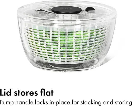 Vista 8 de OXO Good Grips Little Salad & Herb Spinner Pequeño