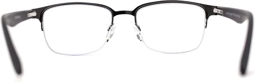 Vista 4 de SA106 Gafas de lectura progresivas rectangulares angostas de metal 3 focales para hombre
