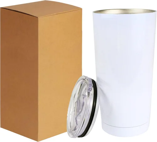 Vista 5 de Vaso de acero inoxidable en blanco de sublimación de 20 oz