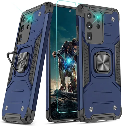 Vista 68 de YmhxcY Funda para Galaxy Note 8, funda para Galaxy Note 8 con protector de pantalla curvado 3D, fundas de grado armadura con soporte giratorio