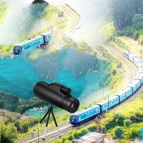 Vista 6 de Pocket-fit monocular, high-Definition high-Power Telescope with Tripod and Mobile Phone Holder, Perfect for Outdoor Enthusiasts