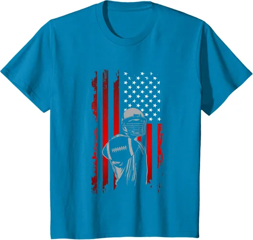 Vista 42 de Camiseta de fútbol americano, Negro