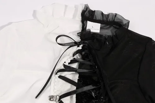Vista 4 de Vestido de ángel caído de Halloween para niñas, disfraz de ángel oscuro con diadema y alas