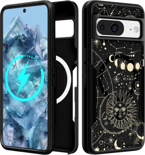 Vista 122 de Funda para Moto G 5G 2024 – Compatible con MagSafe para mujeres y niñas, bonita funda protectora magnética para teléfono, diseño femenino Kawaii