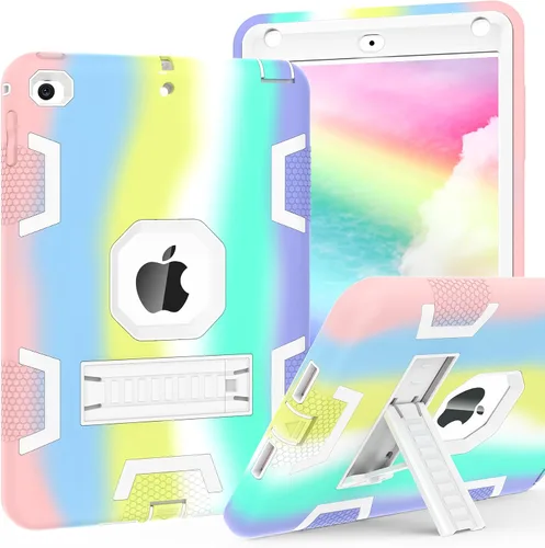 Vista 14 de CCMAO Funda para iPad mini 5 2019, iPad mini 4 2015, funda protectora híbrida resistente a prueba de golpes para iPad mini 5ª/4ª generación 7.9