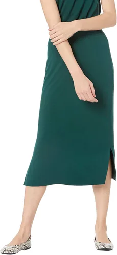 Vista 11 de Amazon Essentials - Falda midi de punto sin cierre para mujer (disponible en talla grande)