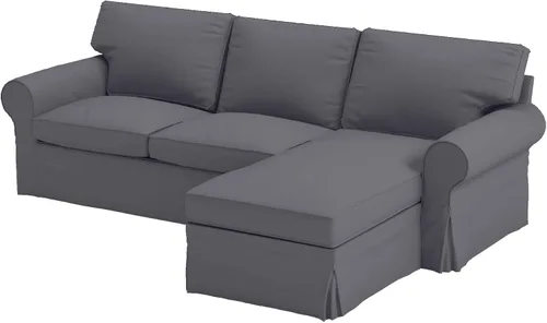 Vista 26 de Funda de sofá biplaza Ektorp 50% más gruesa compatible con IKEA 2 asientos