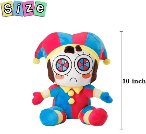 Vista 2 de SAJISP The Amazing Digital Circus Peluche, Regalo de Juguete de Peluches Pomni de 10.3", Linda Muñeca de Figura de Peluche para Niños y Adultos