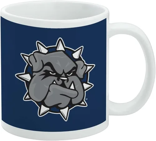 Vista 368 de Taza de cerámica con el logotipo principal de la Universidad Rider, taza de regalo novedosa para café, té y bebidas calientes, 11oz, blanca