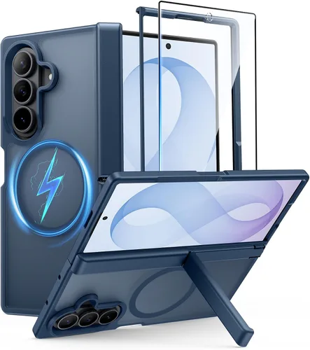 Vista 243 de FNTCASE Funda para iPhone 17 Pro: Fundas delgadas translúcidas de color azul claro compatibles con MagSafe, protección completa de la cámara