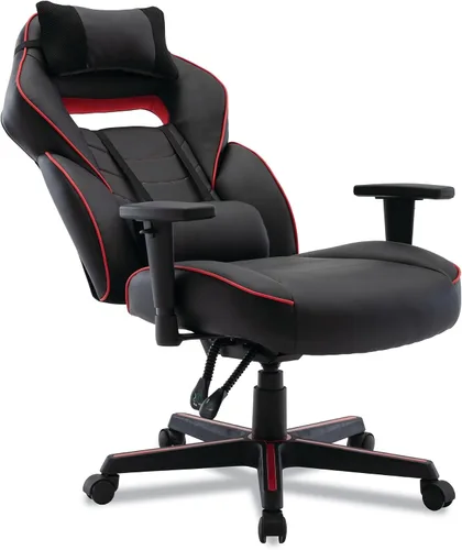 Vista 7 de Alera BT-51593RED Silla ergonómica para juegos de 15.91 pulgadas a 19.8 pulgadas de altura del asiento, estilo carreras, color negro/rojo