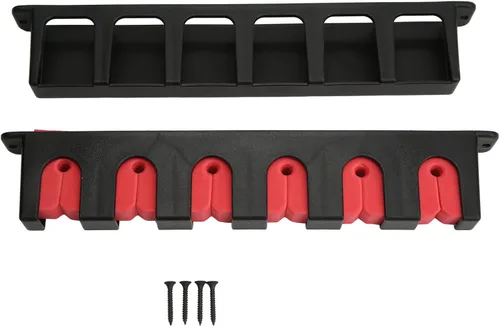 Vista 7 de Soporte horizontal para caña de pescar, montaje en la pared, material de PVC ABS, soporte de pared para el hogar