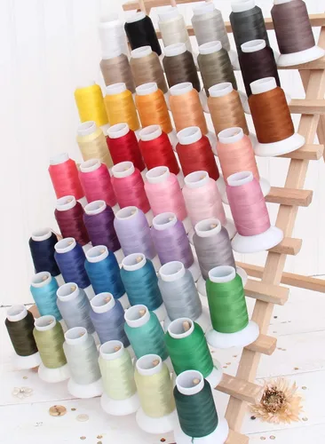 Vista 5 de Threadart Hilo de Serger Lanoso Elástico 3,280.8 ft Carretes Nylon, Aqua