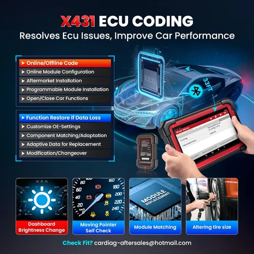 Vista 4 de Lanzamiento X431 CRP919EBT OBD2 escáner, herramienta de escaneo bidireccional inalámbrico 2026