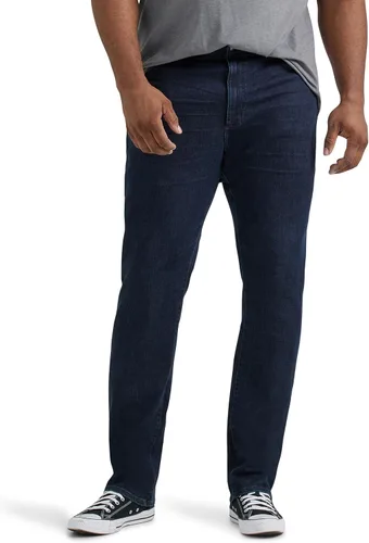 Vista 11 de Lee Pantalones Big & Tall Extreme Motion Athletic para Hombre, Corte Cónico azul Strike